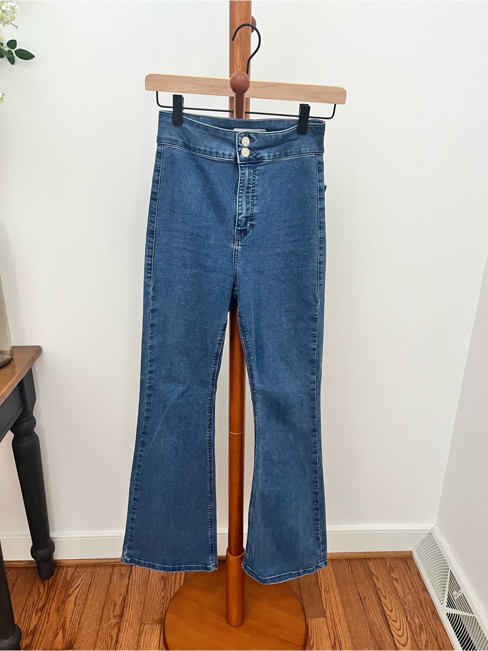 Topshop Classic Super High-Rise Wide-Leg Jeans - Blue